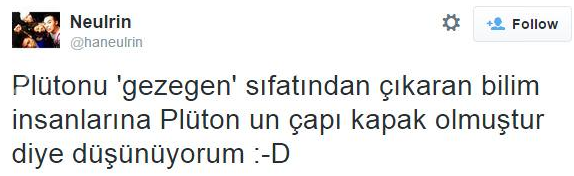 Sosyal medyada Plüton 15