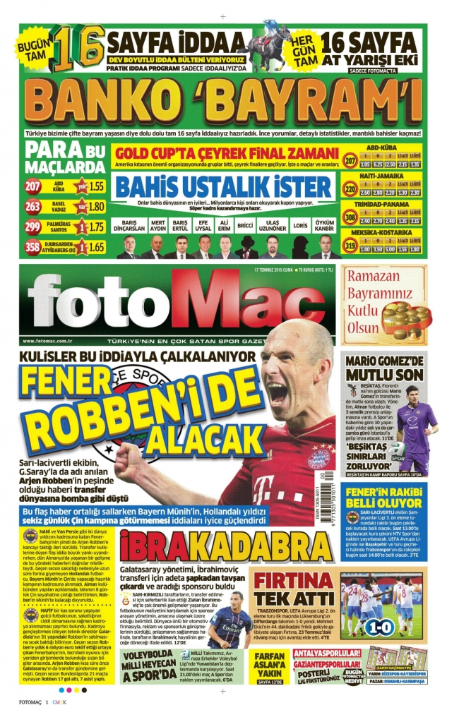 Sporun manşetleri Ibrahimovic için yanıyor 23