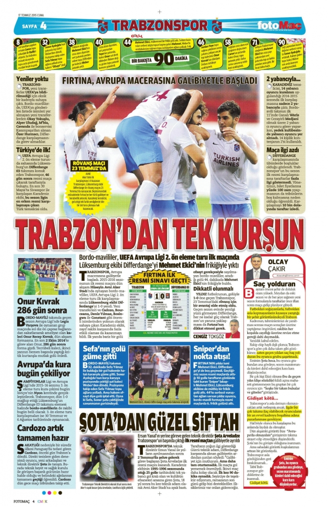 Sporun manşetleri Ibrahimovic için yanıyor 22