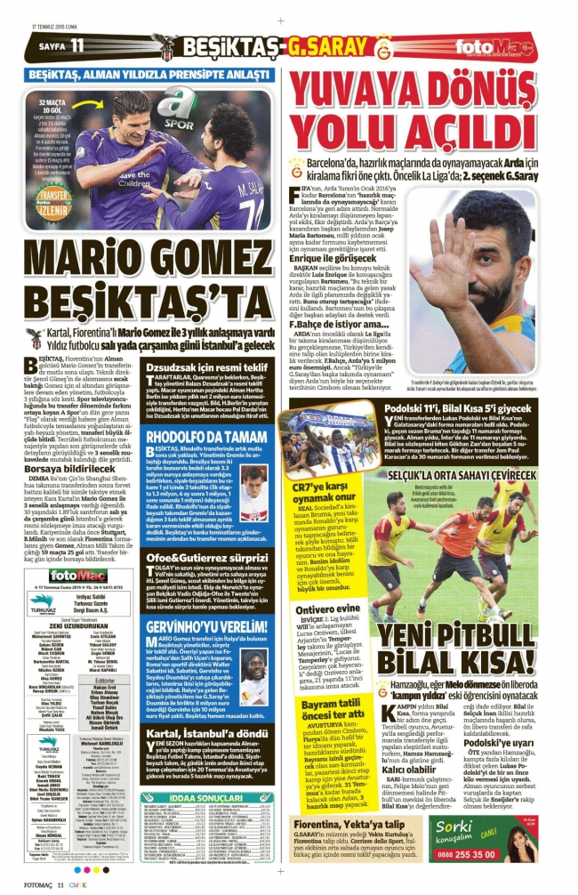 Sporun manşetleri Ibrahimovic için yanıyor 21