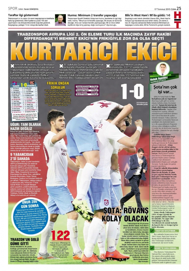 Sporun manşetleri Ibrahimovic için yanıyor 20