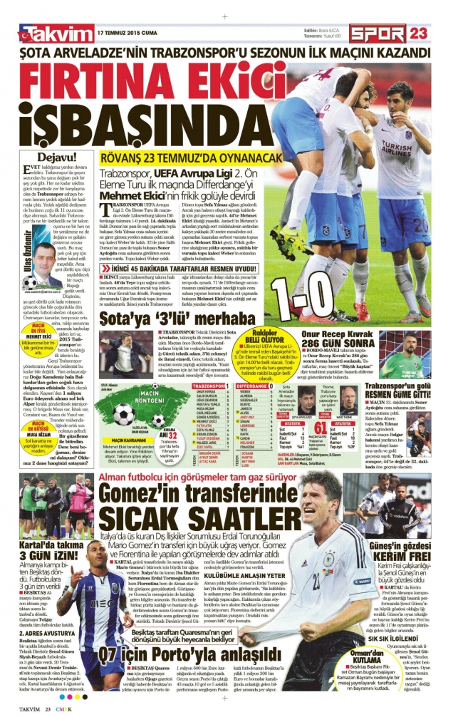 Sporun manşetleri Ibrahimovic için yanıyor 5