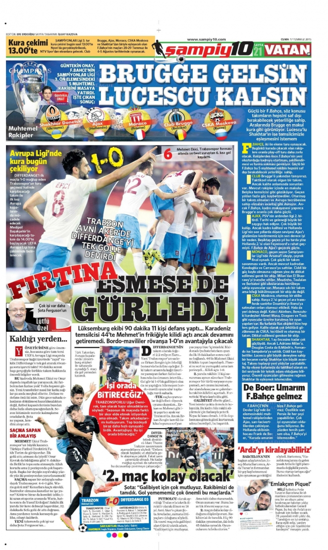 Sporun manşetleri Ibrahimovic için yanıyor 3