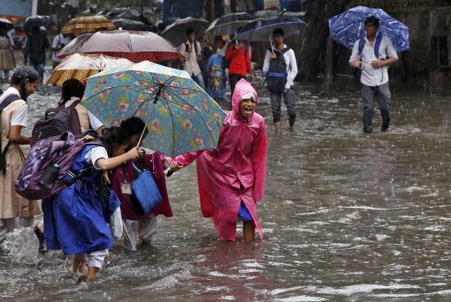 Muson yağmurları Hindistan'ı vurdu 1