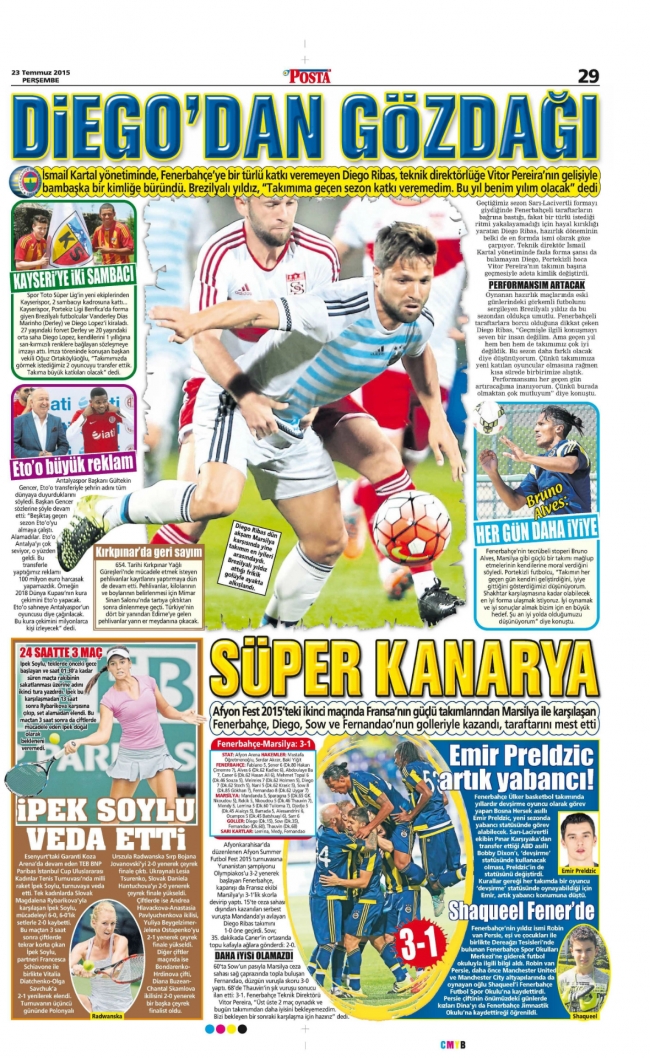 Fenerbahçe, Shakhtar Donetsk için geri sayımda 3