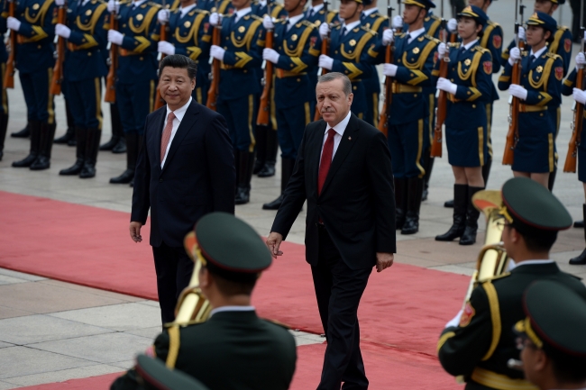 Erdoğan'a Çin'de renkli karşılama 12