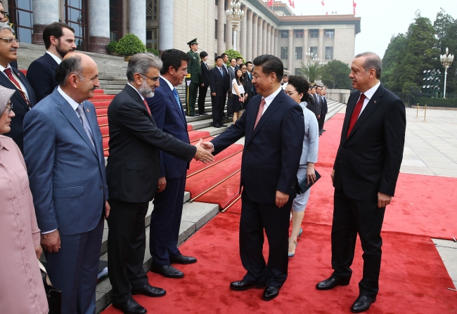 Erdoğan'a Çin'de renkli karşılama 7