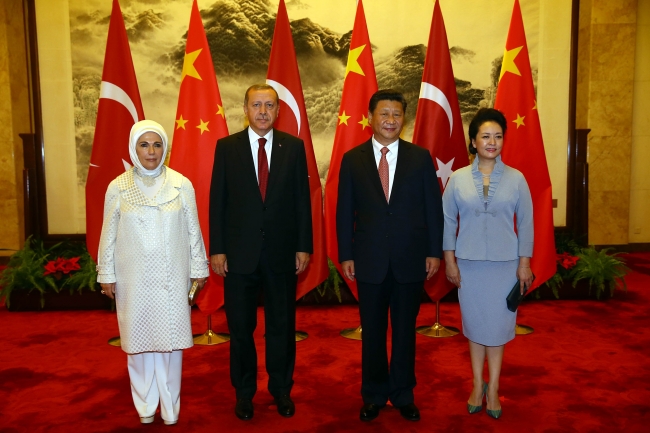 Erdoğan'a Çin'de renkli karşılama 5