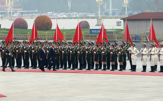 Erdoğan'a Çin'de renkli karşılama 3