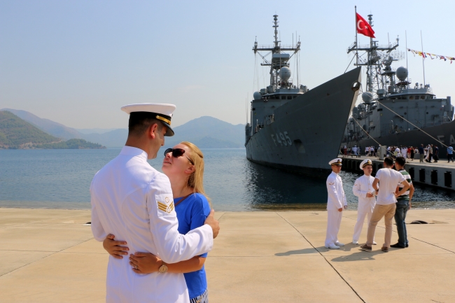 Gediz Fırkateyni'nin 122 günlük 'tarihi' yolculuğu sona erdi 4