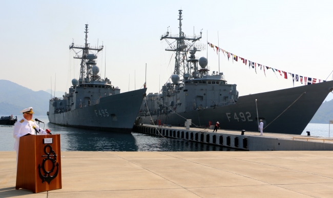 Gediz Fırkateyni'nin 122 günlük 'tarihi' yolculuğu sona erdi 16