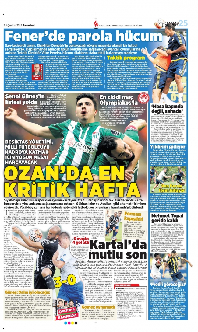 Fenerbahçe Shakhtar maçına kilitlendi 6