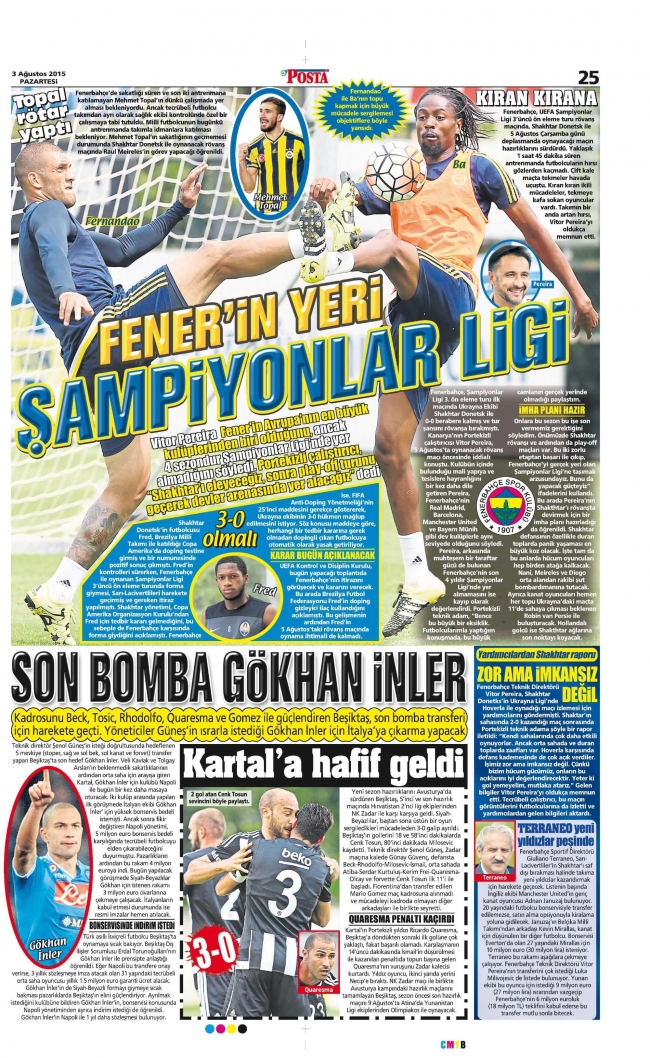 Fenerbahçe Shakhtar maçına kilitlendi 7