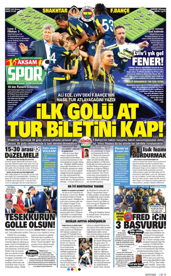 İlk golü at, turu kap Fenerbahçe 1