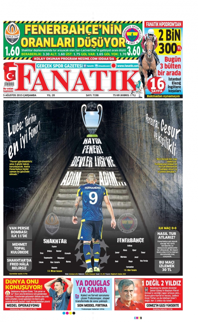 İlk golü at, turu kap Fenerbahçe 3