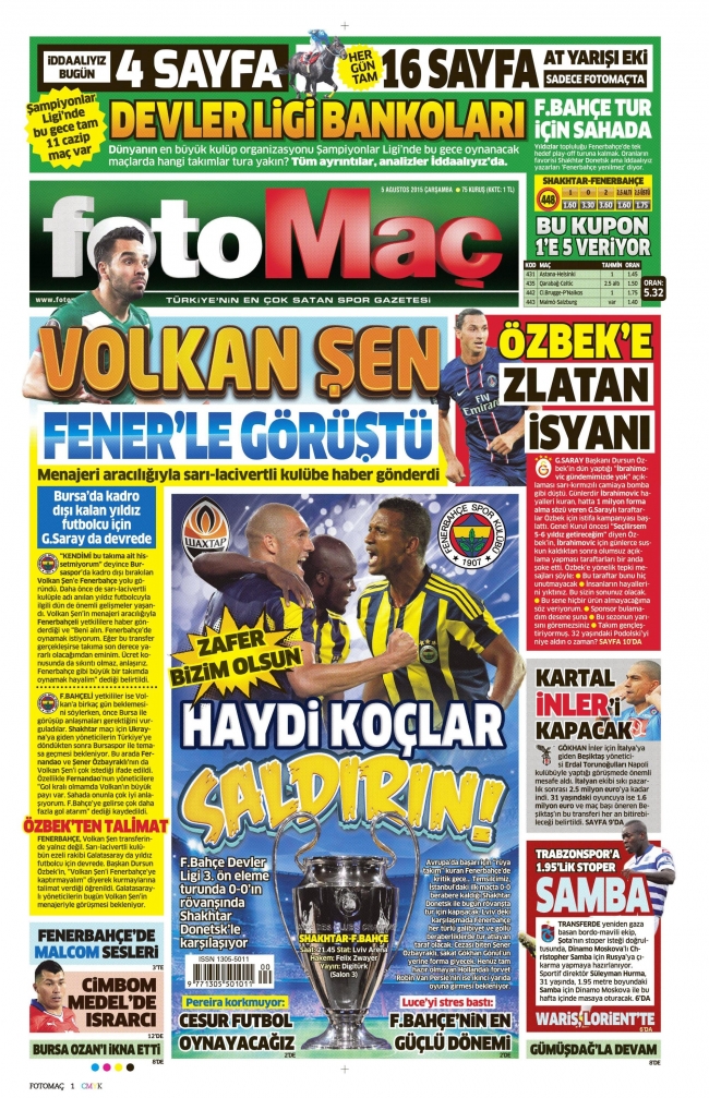 İlk golü at, turu kap Fenerbahçe 5