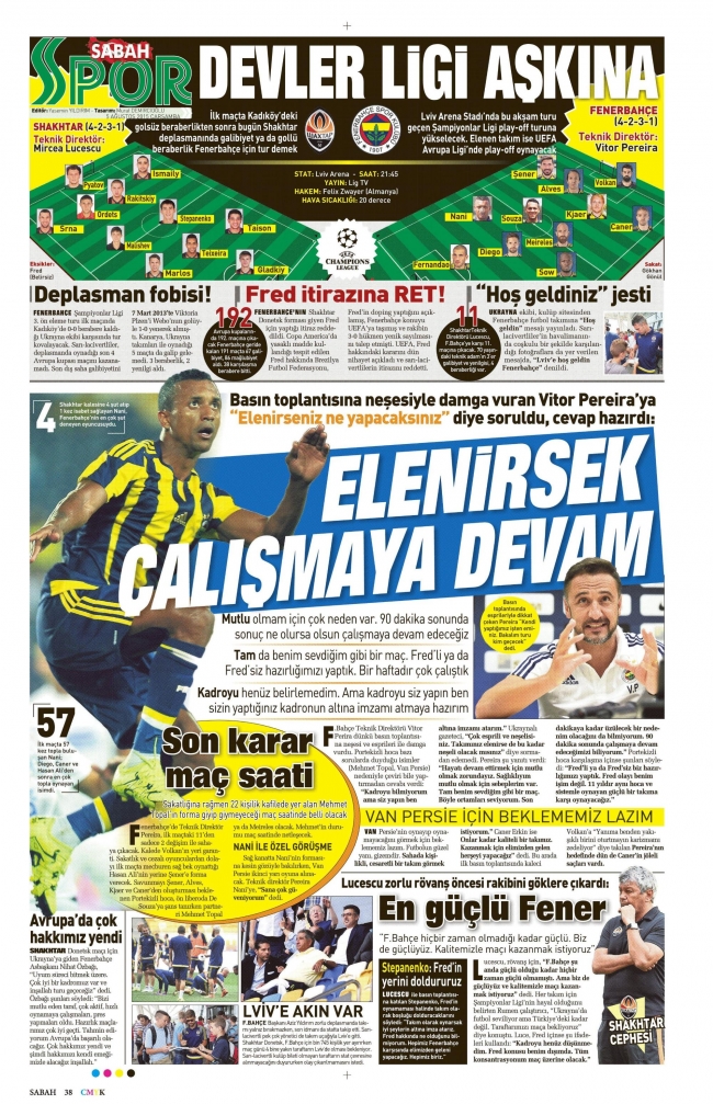 İlk golü at, turu kap Fenerbahçe 10