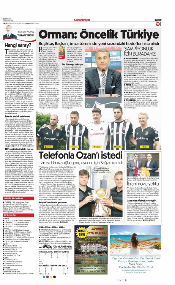 Gözler şimdi Süper Kupa finalinde 3