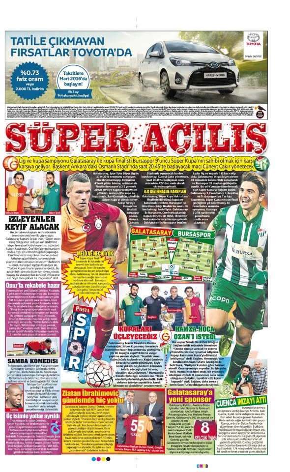 Gözler şimdi Süper Kupa finalinde 6