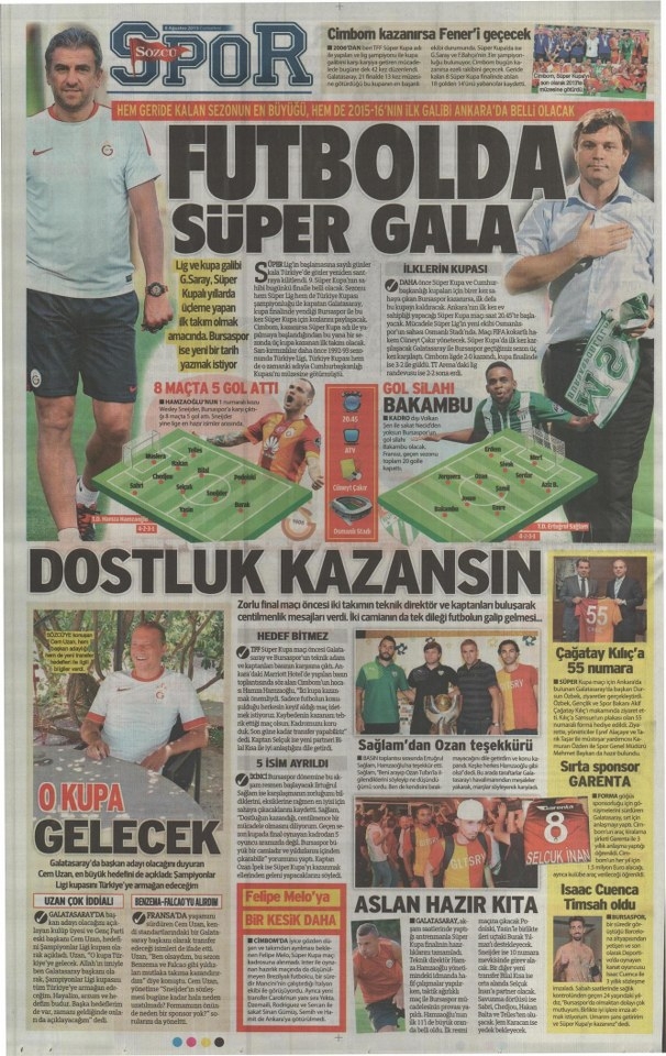 Gözler şimdi Süper Kupa finalinde 7