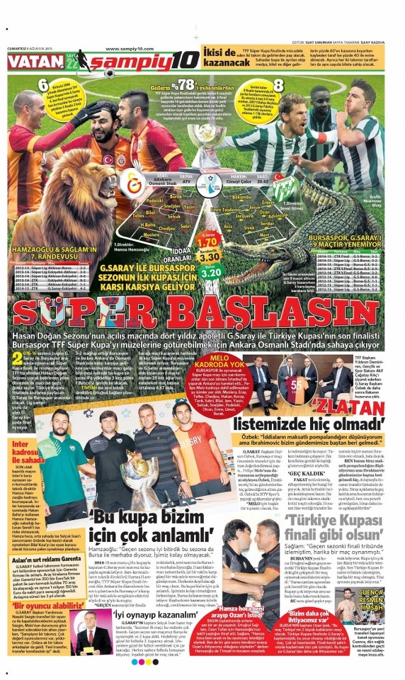 Gözler şimdi Süper Kupa finalinde 9