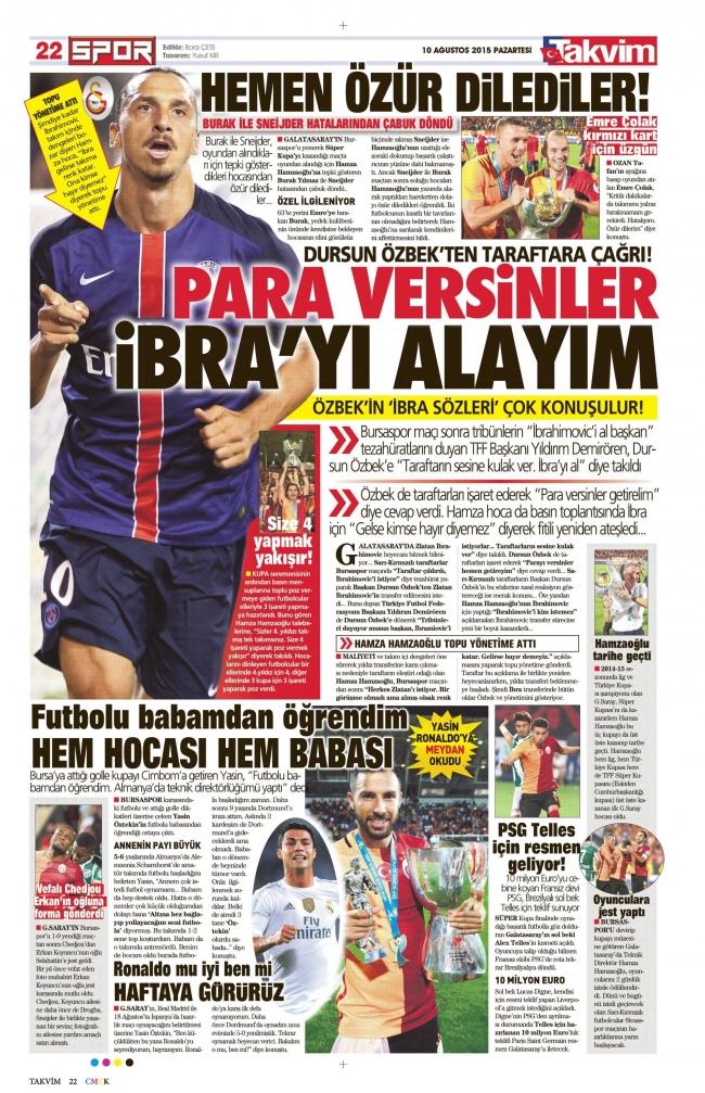 Dursun Özbek Ibrahimovic sözü verdi 12