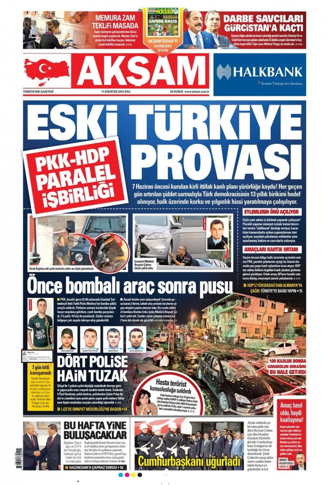 Kara Pazartesi gazete manşetlerinde 1