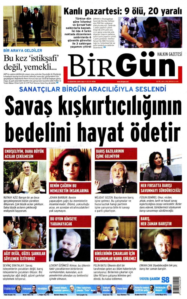 Kara Pazartesi gazete manşetlerinde 3