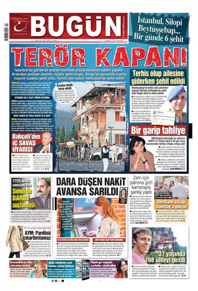 Kara Pazartesi gazete manşetlerinde 4