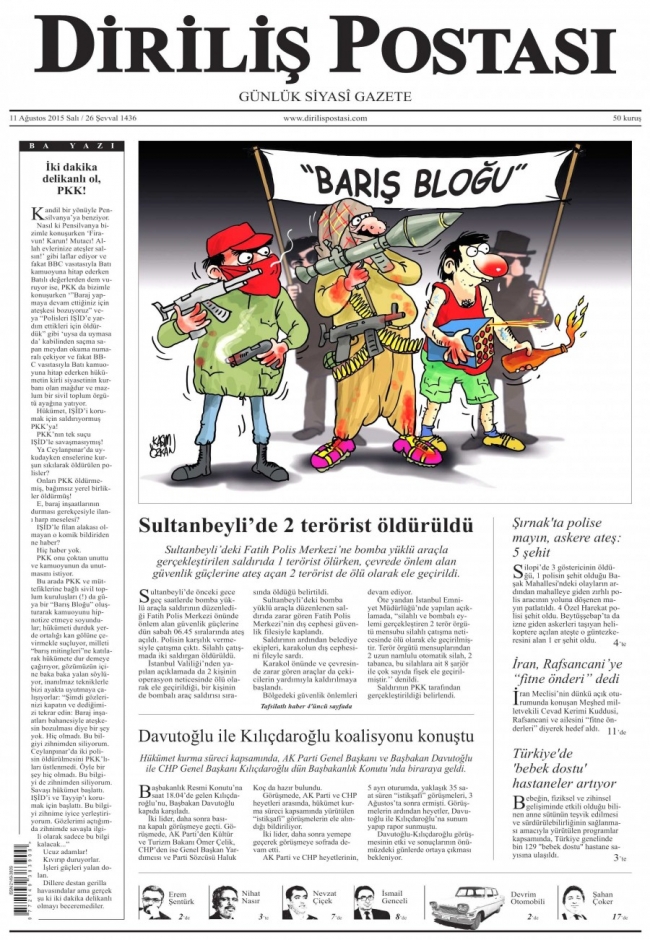 Kara Pazartesi gazete manşetlerinde 6