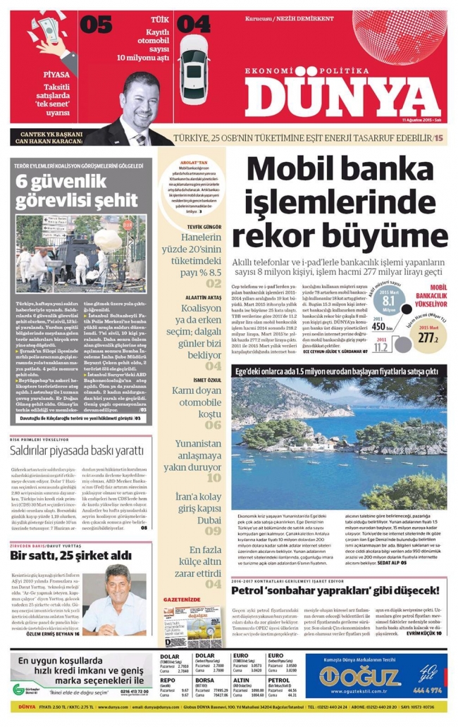 Kara Pazartesi gazete manşetlerinde 7