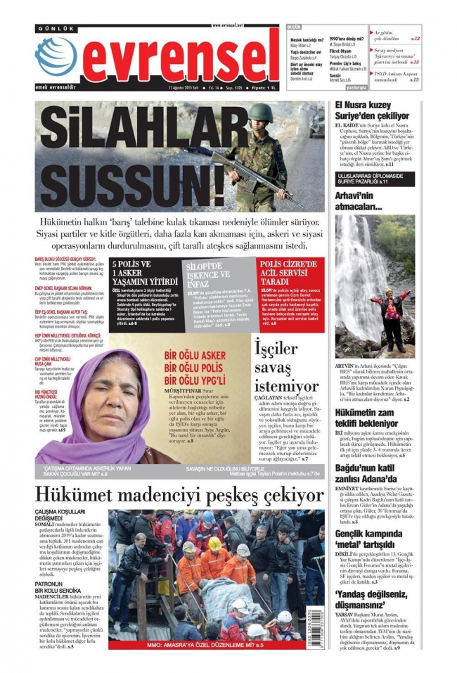 Kara Pazartesi gazete manşetlerinde 8