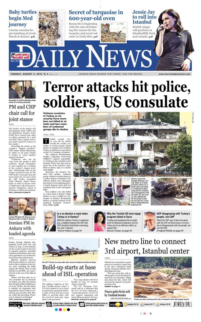 Kara Pazartesi gazete manşetlerinde 12