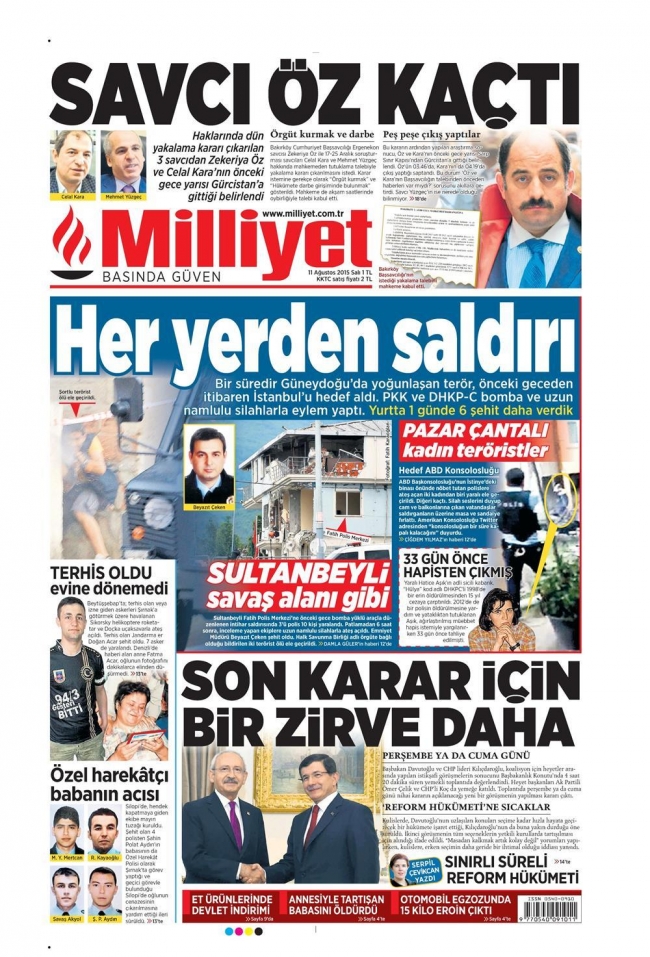 Kara Pazartesi gazete manşetlerinde 16
