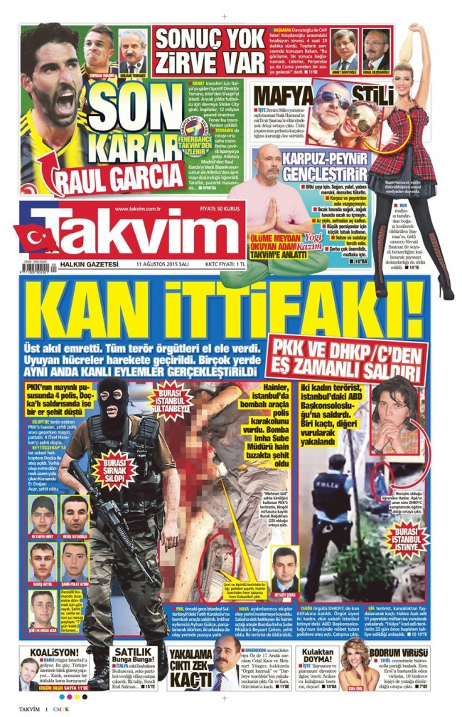 Kara Pazartesi gazete manşetlerinde 22