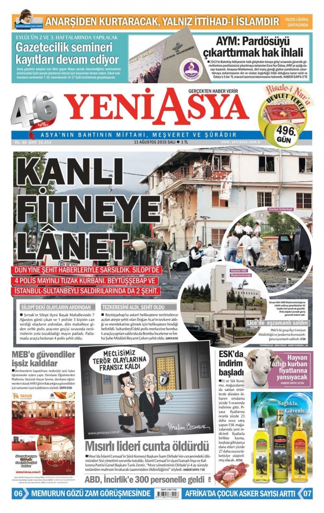 Kara Pazartesi gazete manşetlerinde 27