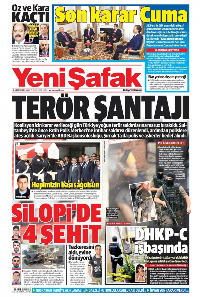 Kara Pazartesi gazete manşetlerinde 29