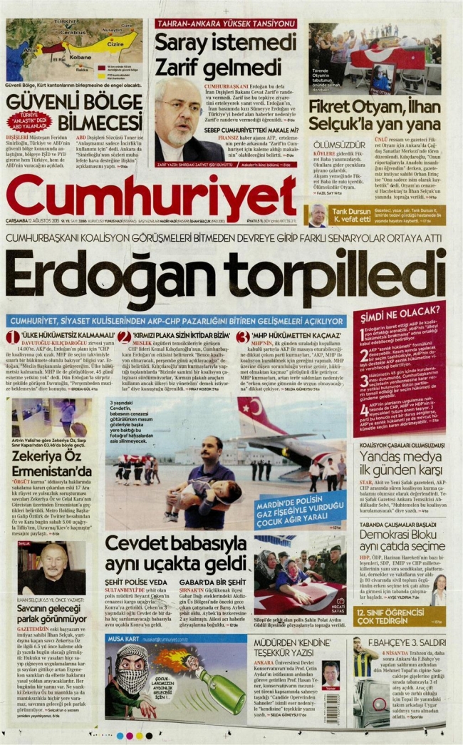 Gazete manşetleri: Türkiye'ye tam destek 5