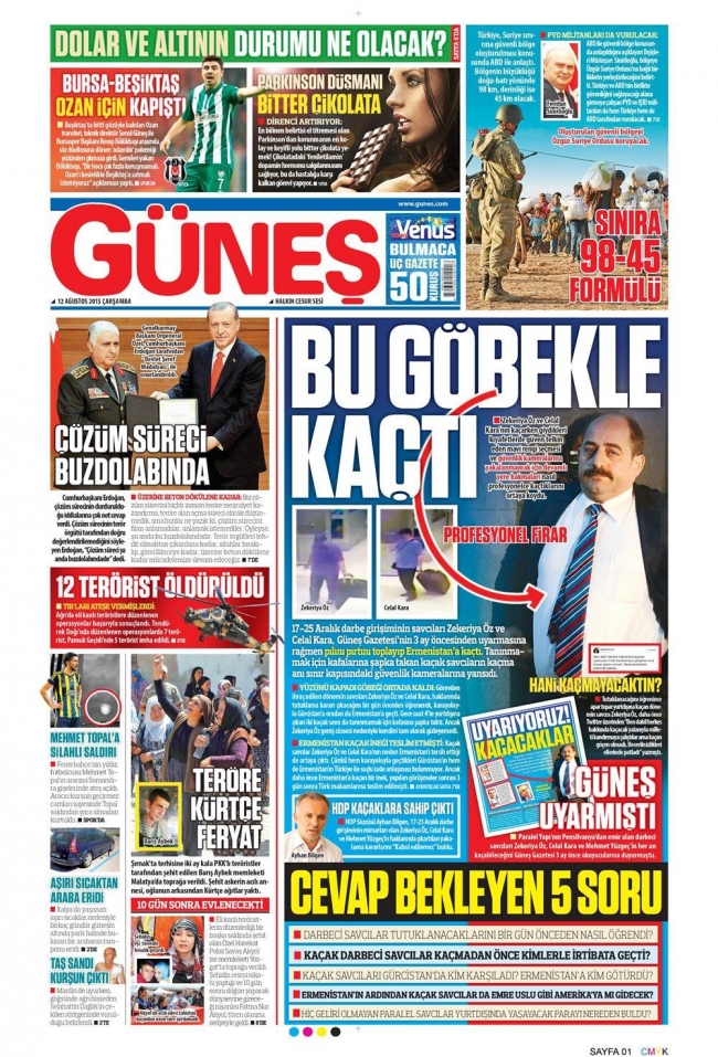 Gazete manşetleri: Türkiye'ye tam destek 8