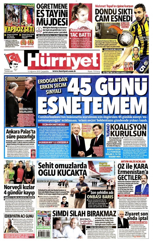 Gazete manşetleri: Türkiye'ye tam destek 10