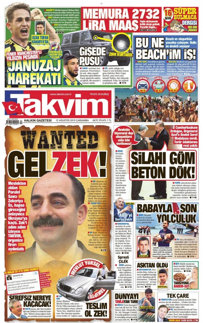 Gazete manşetleri: Türkiye'ye tam destek 20