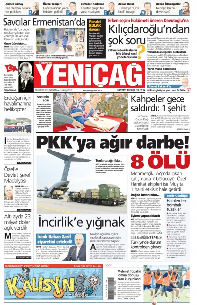 Gazete manşetleri: Türkiye'ye tam destek 27