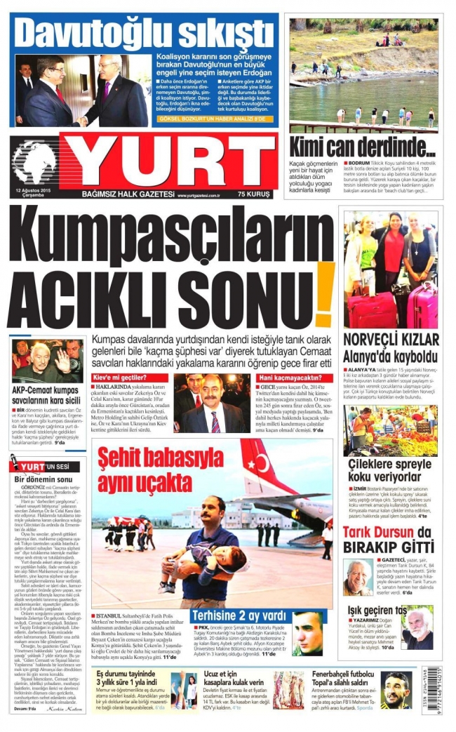 Gazete manşetleri: Türkiye'ye tam destek 30