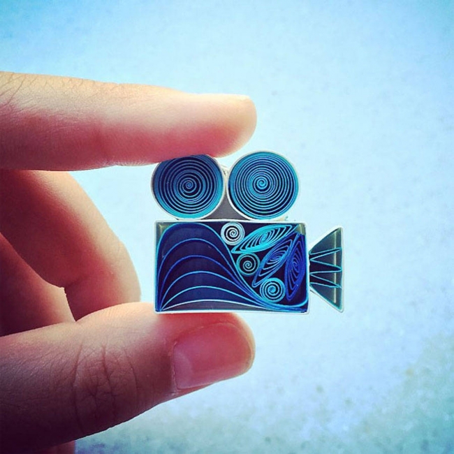 Van Gogh tablosu değil quilling sanatı 10