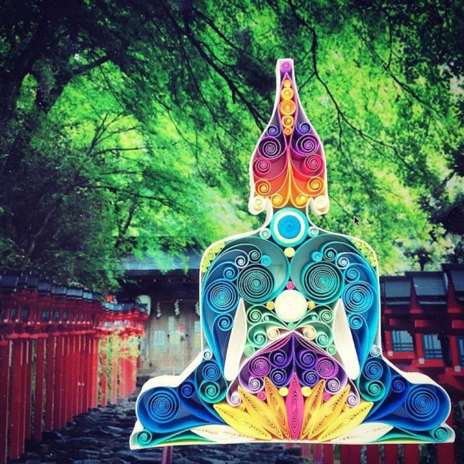 Van Gogh tablosu değil quilling sanatı 4