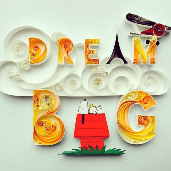 Van Gogh tablosu değil quilling sanatı 5