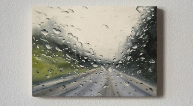 Yağmurun sanat eserine dönüştüğü tuvaller 8