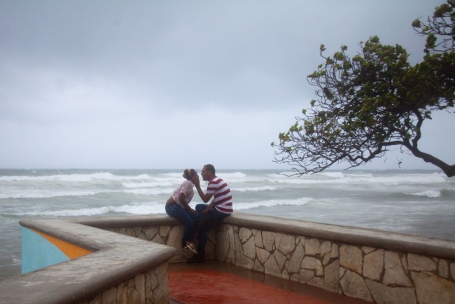 Kasırgada selfie keyfi! 5