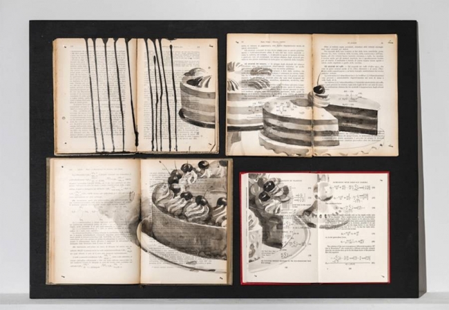 Kitap sayfalarından sıradışı duvar resimleri 12