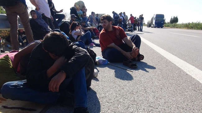 TEM'de mülteci seli! 21